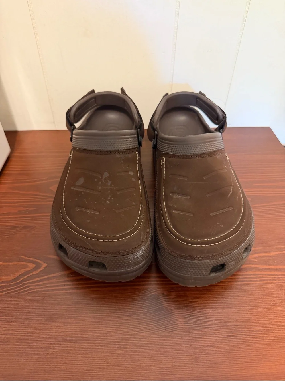 CROCS Brown Classic Clog Slip-On with Heel Strap
